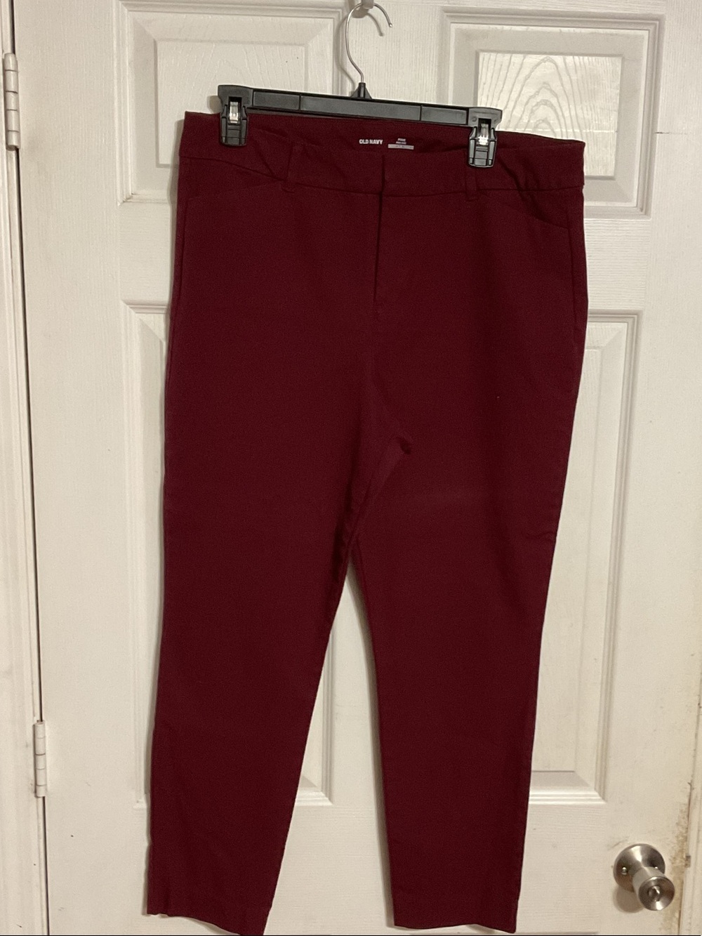 Old Navy Men's Wine Slim Straight Pants